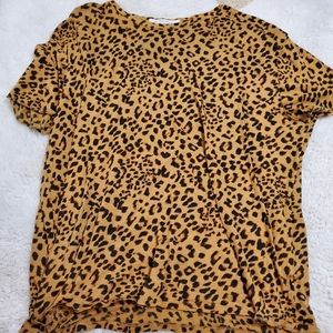 Free People leopard tee